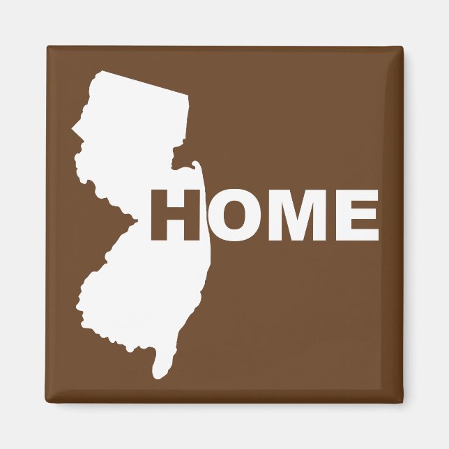 Maison du New Jersey loin de State Fridge Magnet (Devant)