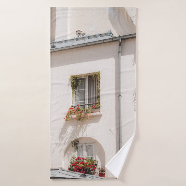 MAISON EN BÉTON BLANC ET BROWN (Serviette de bain)