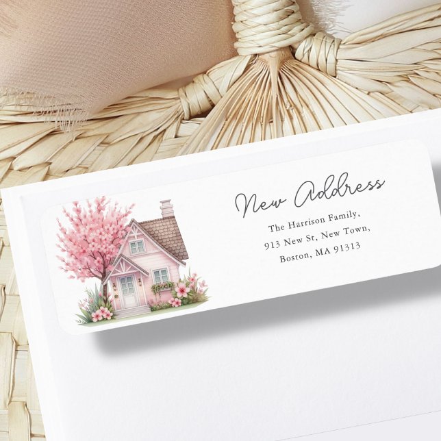 Maison en fleurs roses | Nouvelle adresse domicile (Créateur téléchargé)