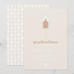 Maison en pain d'épice Décoration Fête Invitation