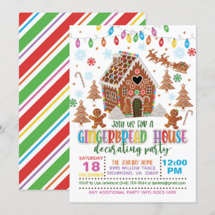Maison en pain d'épice Décoration Invitation de fê