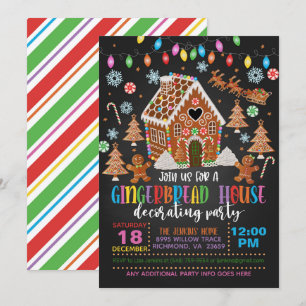 Maison en pain d'épice Décoration Invitation de fê