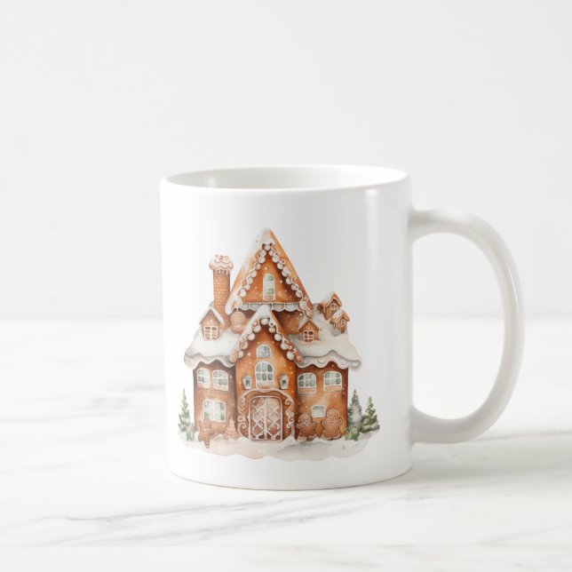 Maison en pain d'épices 11 oz. Café Mug (Droite)