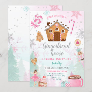 Maison en pain d'épices Décoration Invitation de f
