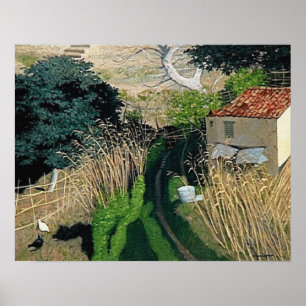 Maison et roseaux - Poster Felix Vallotton