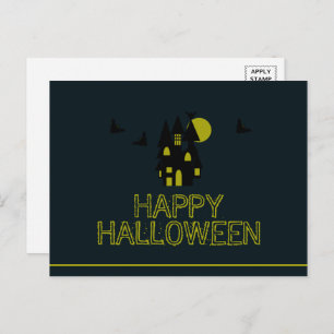 Maison hantée, Bonne Carte Postale Halloween