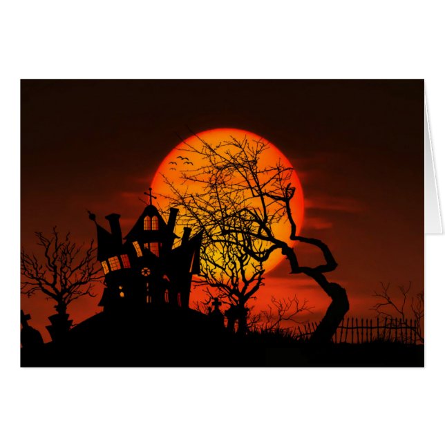 Maison hantée d'Halloween (Devant horizontal)