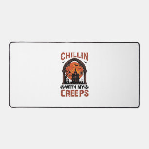 Maison hantée Halloween Chillin Creeps Lune Orange