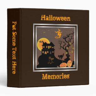 Maison hantée Halloween Custom Avery Classeur