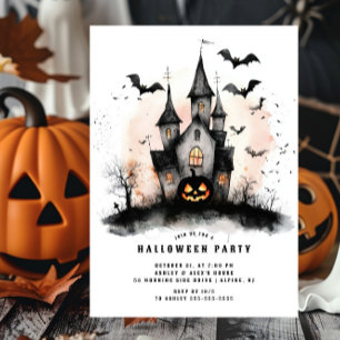 Maison hantée Halloween Fête Invitation