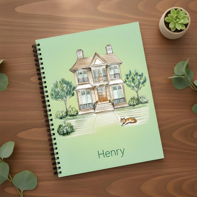 Maison & Jardin – Cahier de notes – Illustration é (Créateur téléchargé)