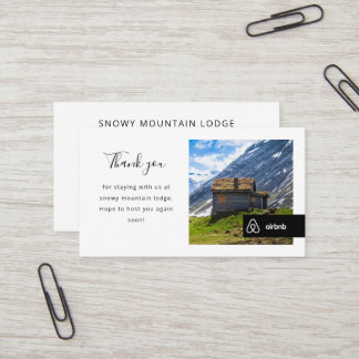 Maison location photo et logo Airbnb Carte de visi