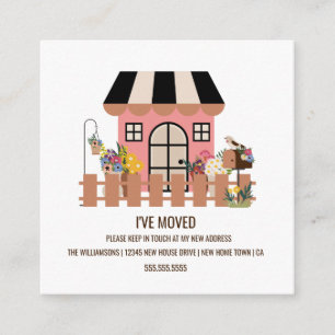 Maison mignonne Nouveau Faire-part de déménageme