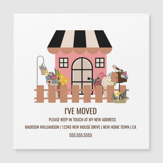Maison mignonne | Nouveau Faire-part de déménageme (Devant)