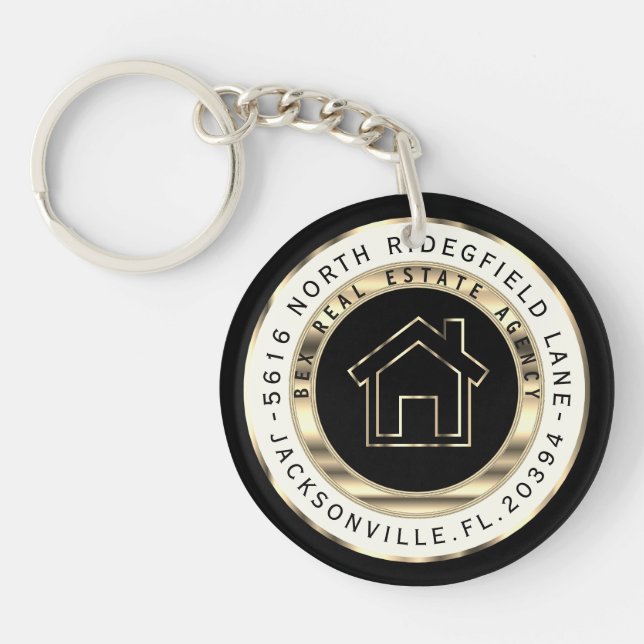 Maison Noir et Or - Realtor Personnalisé (Devant)
