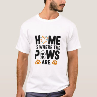 maison où les pattes sont T-shirt