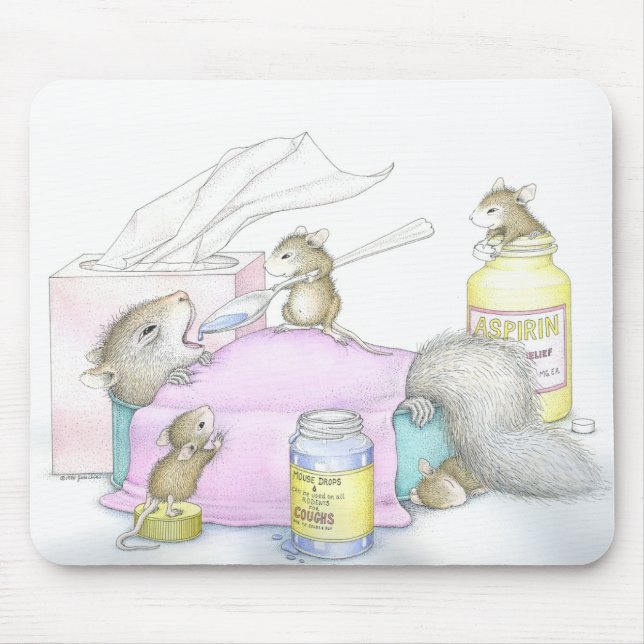 Maison-Souris Designs® - tapis de souris (Devant)