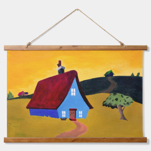 MAISON SWEET HOME Bois Tressé Tapisserie murale