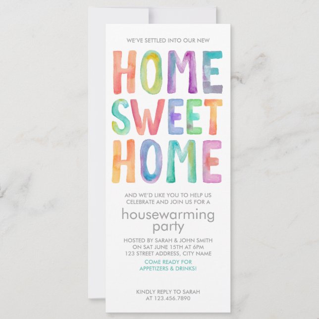 MAISON SWEET HOME | INVITATION DE PARTI RÉCHAUFFAN (Devant)