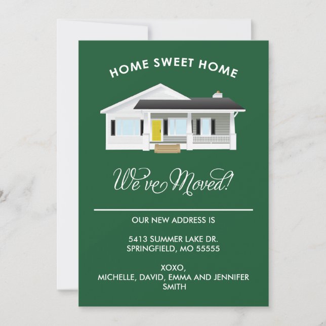 MAISON SWEET HOME | MOUVEMENT DE FAIRE-PART (Devant)