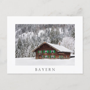 Maison traditionnelle en bois à Bayern carte posta