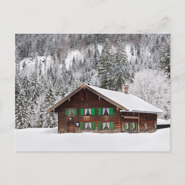 Maison traditionnelle en bois en Bavière carte pos (Devant)