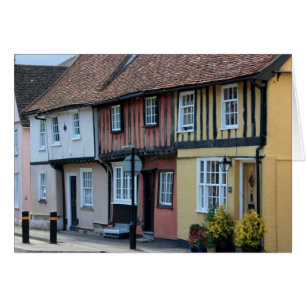 Maisons colorées au safran Walden, Essex, R-U
