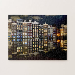 Maisons de canal d'Amsterdam puzzle
