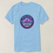 Maisons de l'île de Kharg Iran Vaporwave T-Shirt B
