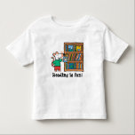 Maisy and a Bookshelf of Books Toddler T-shirt<br><div class="desc">What could be better than a full bookshelf? Lucy Cousins's adorable mouse Maisy stands next to a bookshelf of colourful books. This illustration from "Maisy Goes to the Library" (published by Candlewick Press) is perfect for booklovers of all ages.</div>