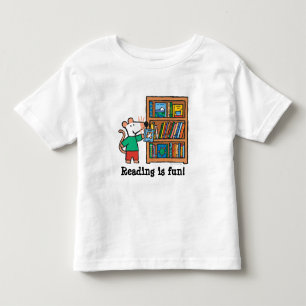 Maisy and a Bookshelf of Books Toddler T-shirt