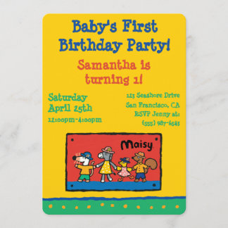 Maisy and Best Friends Hold Hands Invitation