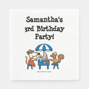 Maisy and Cyril Birthday Napkin