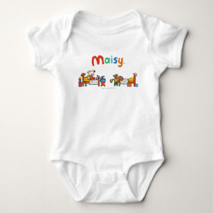 Maisy and Cyril Go on Vacation Scene Baby Bodysuit