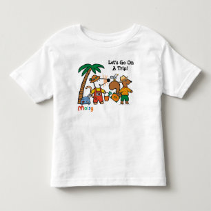 Maisy and Cyril with Palm Tree at the Beach Toddler T-shirt