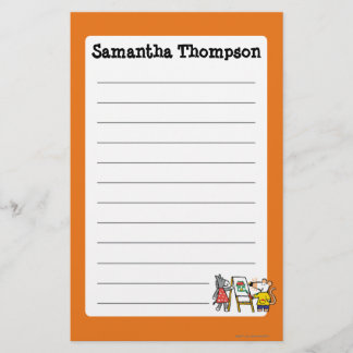 Maisy and Dotty Paint at Preschool Stationery