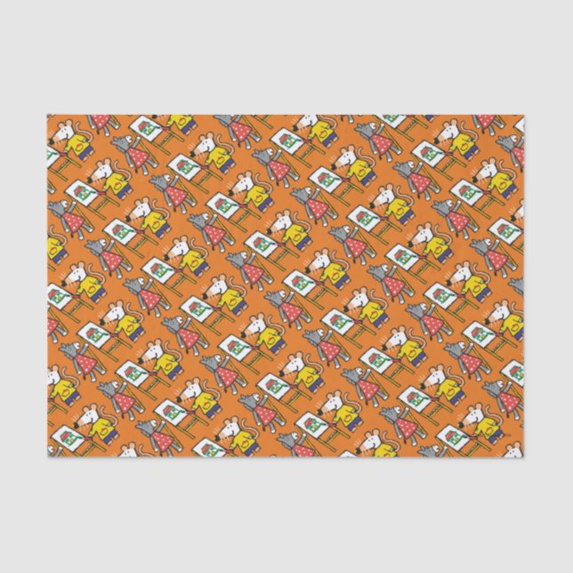 Maisy and Dotty Paint at Preschool Tissue Paper (Front)