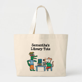 Maisy and Friends Enjoy the Library Large Tote Bag