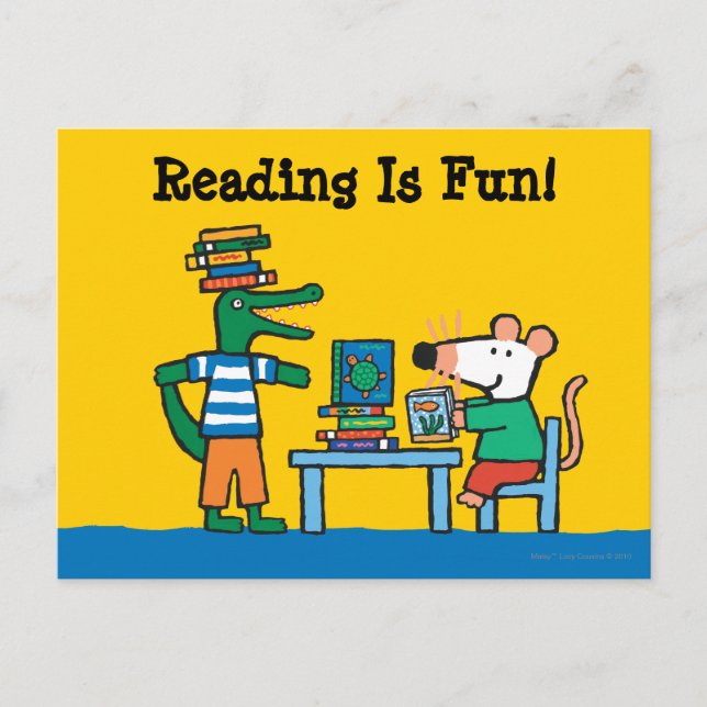 Maisy and Friends Enjoy the Library Postcard (Front)
