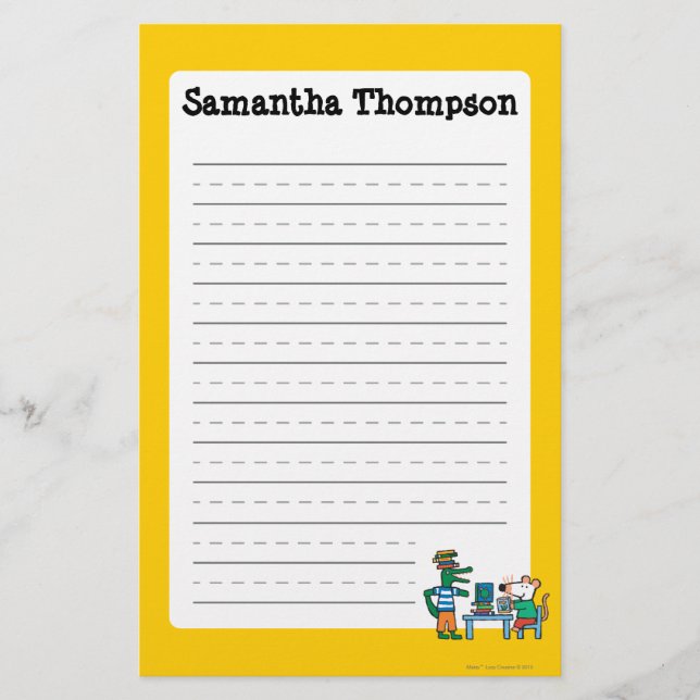 Maisy and Friends Enjoy the Library Stationery (Front)