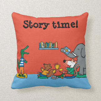 Maisy and Friends Laugh at Story Time Throw Pillow