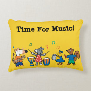Maisy and Friends Play in the Band Accent Pillow