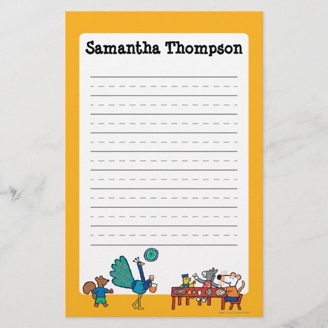 Maisy and Friends Preschool Snack Time Stationery (Front)