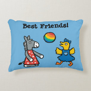 Maisy at Preschool with Friends on the Playground Accent Pillow
