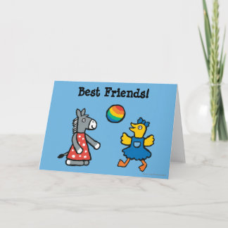 Maisy at Preschool with Friends on the Playground Card