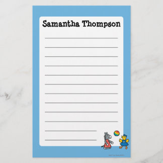 Maisy at Preschool with Friends on the Playground Stationery