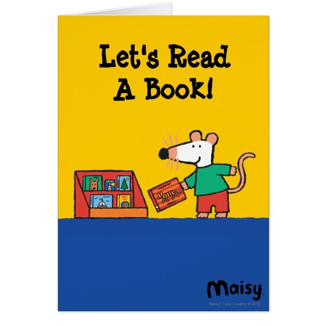 Maisy avec des livres de bibliothèque (Devant)