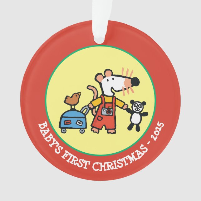 Maisy prête pour des vacances avec le bagage (devant)