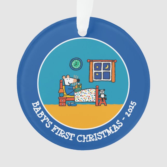 Maisy Ready for Bed Blue Pyjamas Ornament (Front)