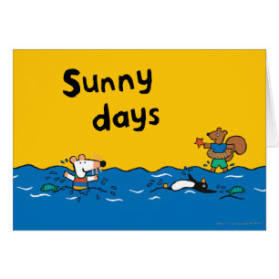 Maisy va nager à la plage